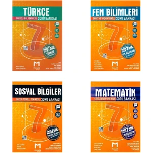 7.sınıf Mozaik Yayınları Soru Bankaları - 4 Kitap