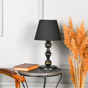 Safir Light Berlin Metal Abajur - Siyah - 43x25x25 Cm