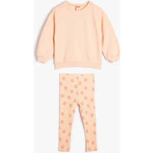 Sweatshirt ve Tayt Takımı Pamuklu