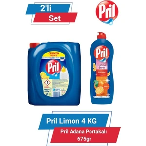 Limon 4kg & Pril Adana Portakalı 675gr 2'li Set