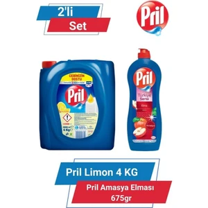 Limon 4kg & Pril Amasya Elması 675gr 2'li Set