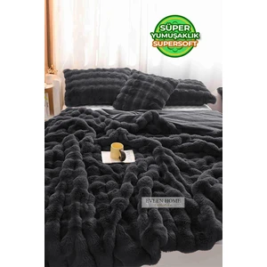 Evlen Home Collection Kürk Yorgan Tek Kişilik Dolgulu Peluş Yumuşak Wellsoft Çift Taraflı Yatak Örtüsü 2 Parça Set Loria