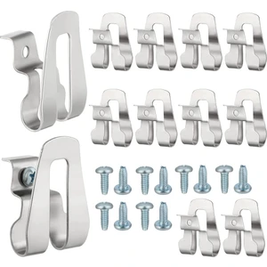 12 Parça Kemer Klipsi Kanca Sürücü Kemer Klipsi Matkap Klipsi Kanca Aracı (Yurt Dışından)