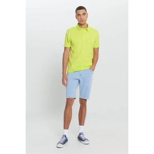 Altınyıldız Classics Erkek Sarı Standart Fit Normal Kesim %100 Pamuk Baskılı Polo Yaka Tişört