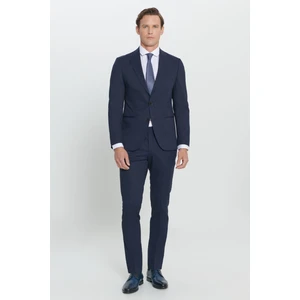 ALTINYILDIZ CLASSICS Erkek Lacivert Ekstra Slim Fit Dar Kesim Kırlangıç Yaka Takım Elbise