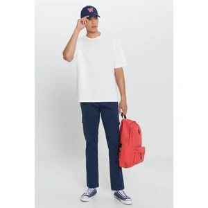 Altınyıldız Classics Erkek Ekru Oversize Fit Bol Kesim %100 Pamuk Baskılı Bisiklet Yaka Tişört