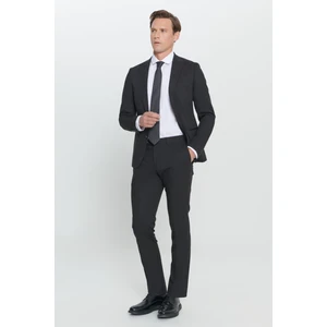 ALTINYILDIZ CLASSICS Erkek Siyah Ekstra Slim Fit Dar Kesim Kırlangıç Yaka Takım Elbise
