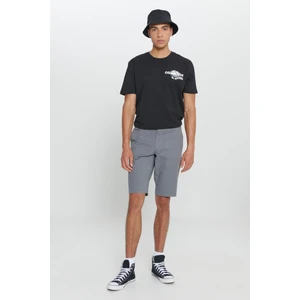 Altınyıldız Classics Erkek Gri Slim Fit Dar Kesim Armürlü %100 Pamuk Casual Chino Şort