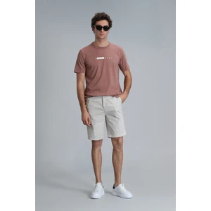 Zegler Spor Erkek Chino Şort Slim Fit Gri