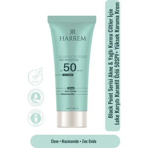 Akneli&yağlı Ciltler Leke Karşıtı Yüksek Koruyucu Yağsız SPF50 Uva/uvb Güneş Kremi 50 ml Black P.int