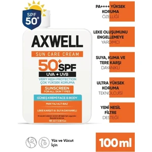 Sun Care Cream Leke Karşıtı Güneş Kremi Çok Yüksek Koruma 50+ Spf 100 ml