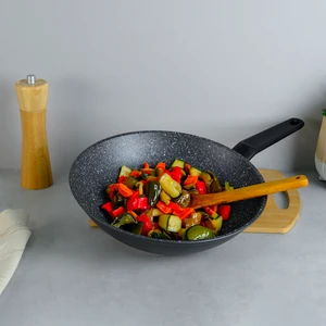 ''True''cook Granit Kaplamalı Kızartma Tavası 28 cm Siyah Renk ile Üstün Pişirme Performansı