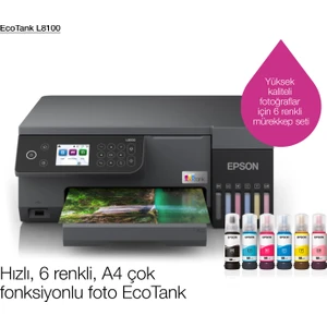 Ecotank L8100 A4 Çok Fonksiyonlu Yazıcı