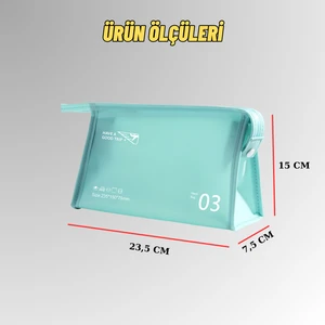 Makyaj Malzemesi Sıvı Dayanıklı Pvc Seyahat Plaj Havuz Fitness Kozmetik Taşıma Çantası