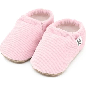 Ella Bonna Kadife Bebek Patiği Fitilli, Kaydırmaz Taban, Kreş Ayakkabısı Patik, Pembe