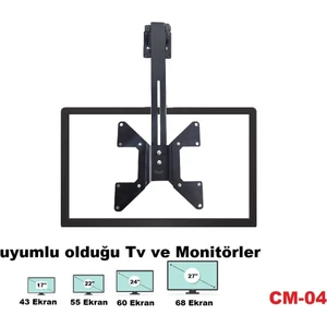 Cm-04  Eğimli Tavan Askı Aparatı 17 "-32 "