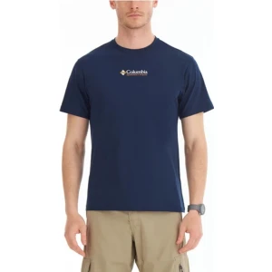 Erkek Pamuklu Marka Logolu Yazlık Günlük Kullanım Lacivert T-Shirt 9120340-010