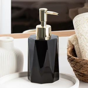 3205 Seramik Sıvı Sabunluk - Tezgah Üstü Banyo Mutfak Lavabo Sabunluğu - 250 cc