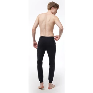Erkek Siyah Beli Lastikli Cepli Tek Alt Manşetli Paça Pijama 6004