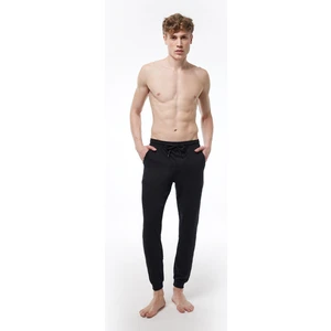 Erkek Siyah Beli Lastikli Cepli Tek Alt Manşetli Paça Pijama 6004