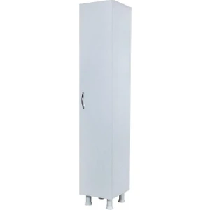 Alesta Life Tek Kapaklı 4 Raflı Mutfak Dolabı, Banyo Dolabı, Kiler Dolabı, Çok Amaçlı Dolap Beyaz