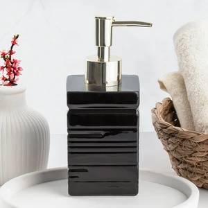 3206 Seramik Sıvı Sabunluk - Tezgah Üstü Banyo Mutfak Lavabo Sabunluğu - 275 cc
