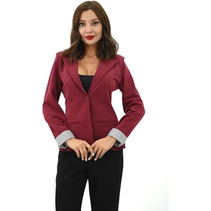 Kadın Tek Düğme Detaylı Blazer Ceket 5522