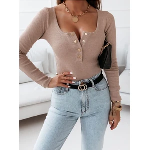 Ayko Moda Düğmeli Uzun Kollu Crop