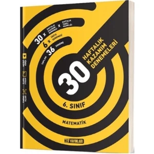 Hız Yayınları 6. Sınıf Matematik 30 Haftalık Kazanım Denemeleri