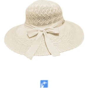 Kardelen Butik Denizli Kadınlar Için Merserize Plaj Şapka   ( 56-58 cm )
