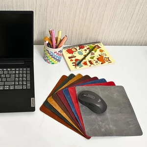 Hakiki Deri Mausepad, 20*20CM Crazy Gerçek Deri Mouse Pad, 1 Adet Oyuncu Gamepad