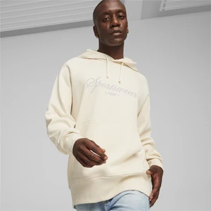 Classics Erkek Ekru Kapüşonlu Sweatshirt