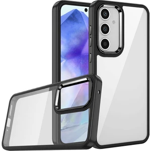 Samsung Galaxy A05S 3D Krom Kamera Korumalı Kenarları Renkli Arkası Şeffaf Sararmaz Kılıf Kapak