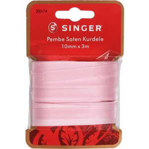 Pembe Saten Kurdele (10MM x 3m) 300-74