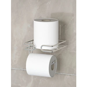 Stıcker Yapışkanlı Yedekli Tuvalet Kağıtlığı, Banyo Düzenleyici, Tuvalet Kağıdı