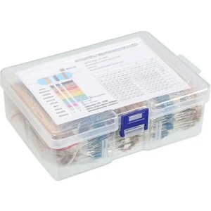 Hatfon Direnç Seti 1/4W Metal Film %1 20'şerli 2600 Adet 130 Çeşit Şeffaf Çantada