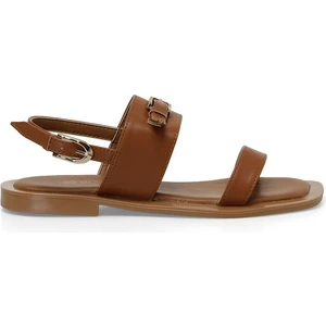 24S-059 4fx Taba Kadın Düz Sandalet
