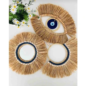 Bohem Home Mavi Göz Nazar Boncuğu Üçlü Set