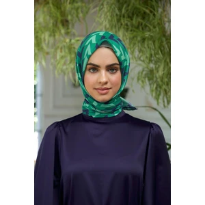 Yaz Işıltısı Koleksiyonu Soft Eşarp Lacivert Yeşil 1187-12