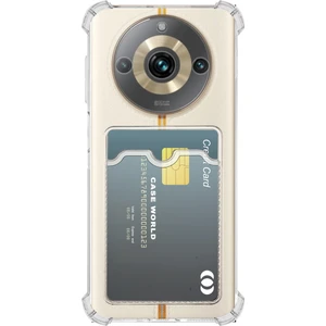 Caseworld Realme 11 Pro 5g Kamera Korumalı Kartlıklı Darbe Emici Özellikli Şeffaf Silikon Kılıf