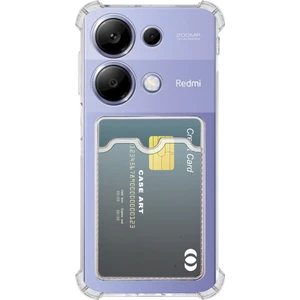 Caseart Xiaomi Redmi Note 13 5g Kapak Kamera Korumalı Kartlıklı Darbe Emici Özellikli Şeffaf Silikon Kılıf