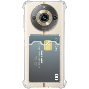 Caseart Realme 11 Pro 5g Kapak Kamera Korumalı Kartlıklı Darbe Emici Özellikli Şeffaf Silikon Kılıf
