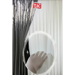 Rech Home Taç Balık Sırtı Tül Perde 1/3 Sık Pile - Extra Gramajlı - Ütü Gerektirmez