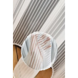 Taç Çizgili Zincir Tül Perde Ekstra Gramajlı Dökümlü 1x3 Sık Pile - Kırışmaz Ütü Gerektirmez