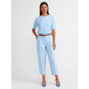 71533 Kemerli Havuç Fit Pantolon-Mavi