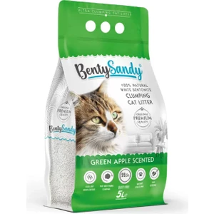 Green Apple Yeşil Elma Kokulu Topaklanan Kedi Kumu 5 Lt