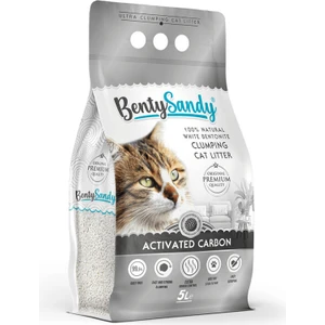 Activated Carbon Aktif Karbonlu Topaklanan Kedi Kumu 5 Lt