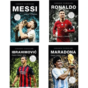Sahanın Yıldızlar: Messi - Maradona - Ronaldo - Ibrahimovic-  4 Kitap