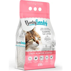 Baby Powder Bebek Pudrası Kokulu Topaklanan Kedi Kumu 10 Lt