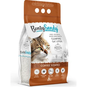 Coffee Kahve Kokulu Topaklanan Kedi Kumu 5 Lt